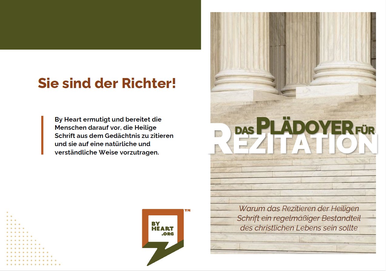 The Case for Recitation promo booklet - German product image (3)