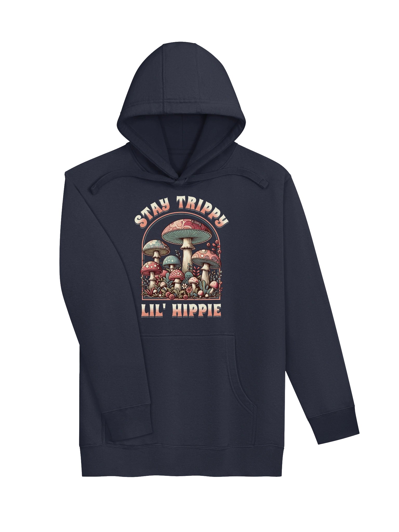 Boho Groovy Mushroom Stay Trippy Lil Hippie Hoodie product image (3)