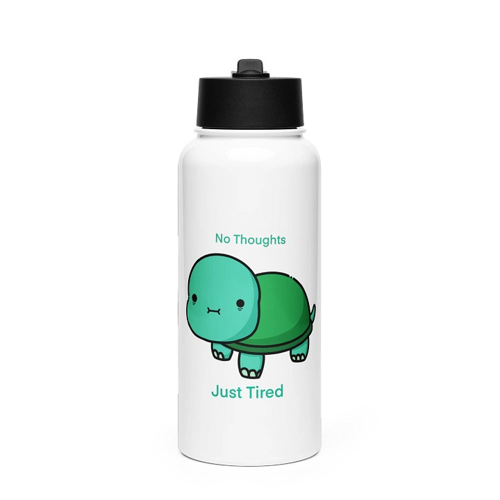 No Thoughts Water Bottle product image (1)