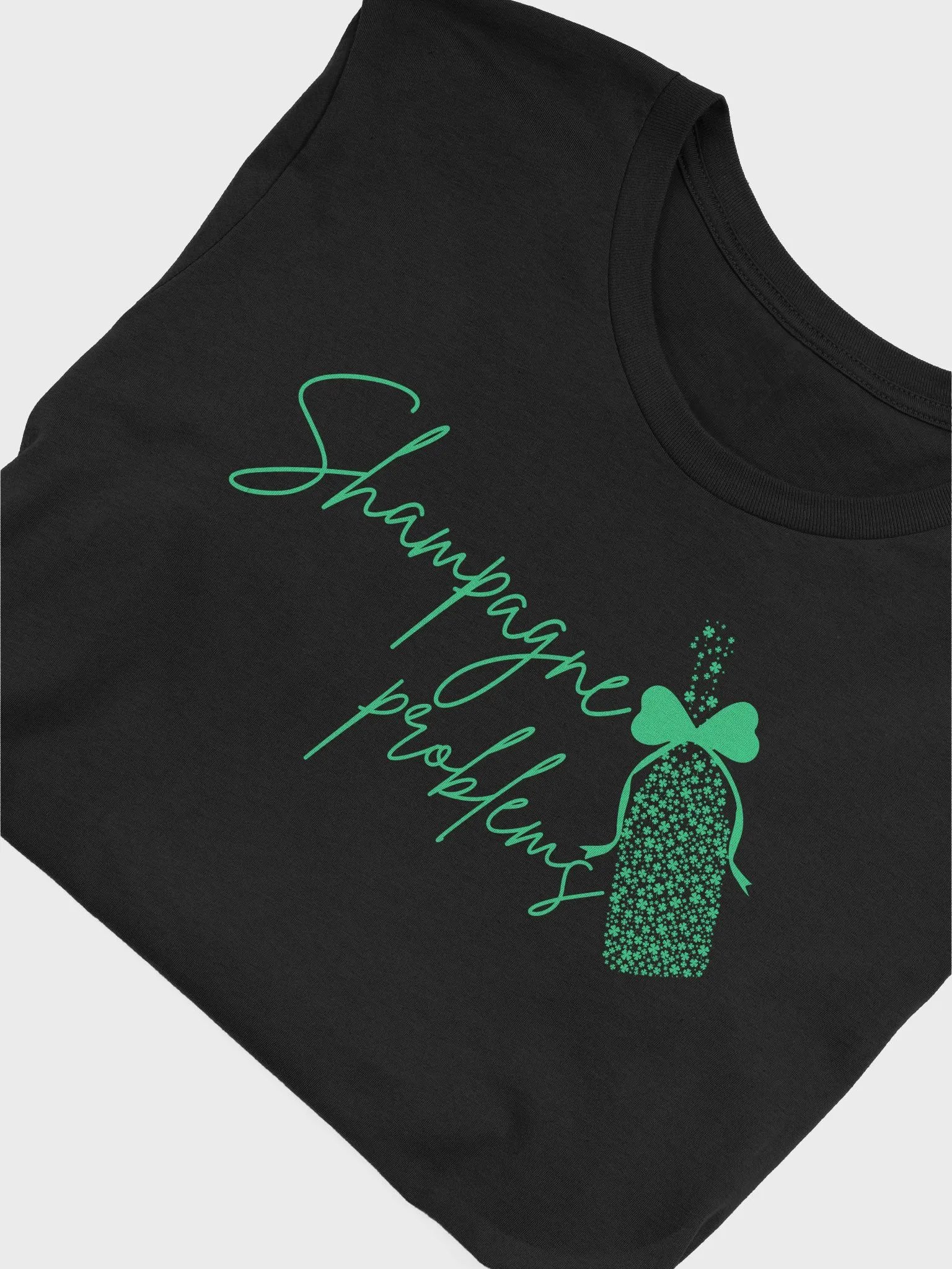 Shampagne Problems Black T-Shirt product image (5)