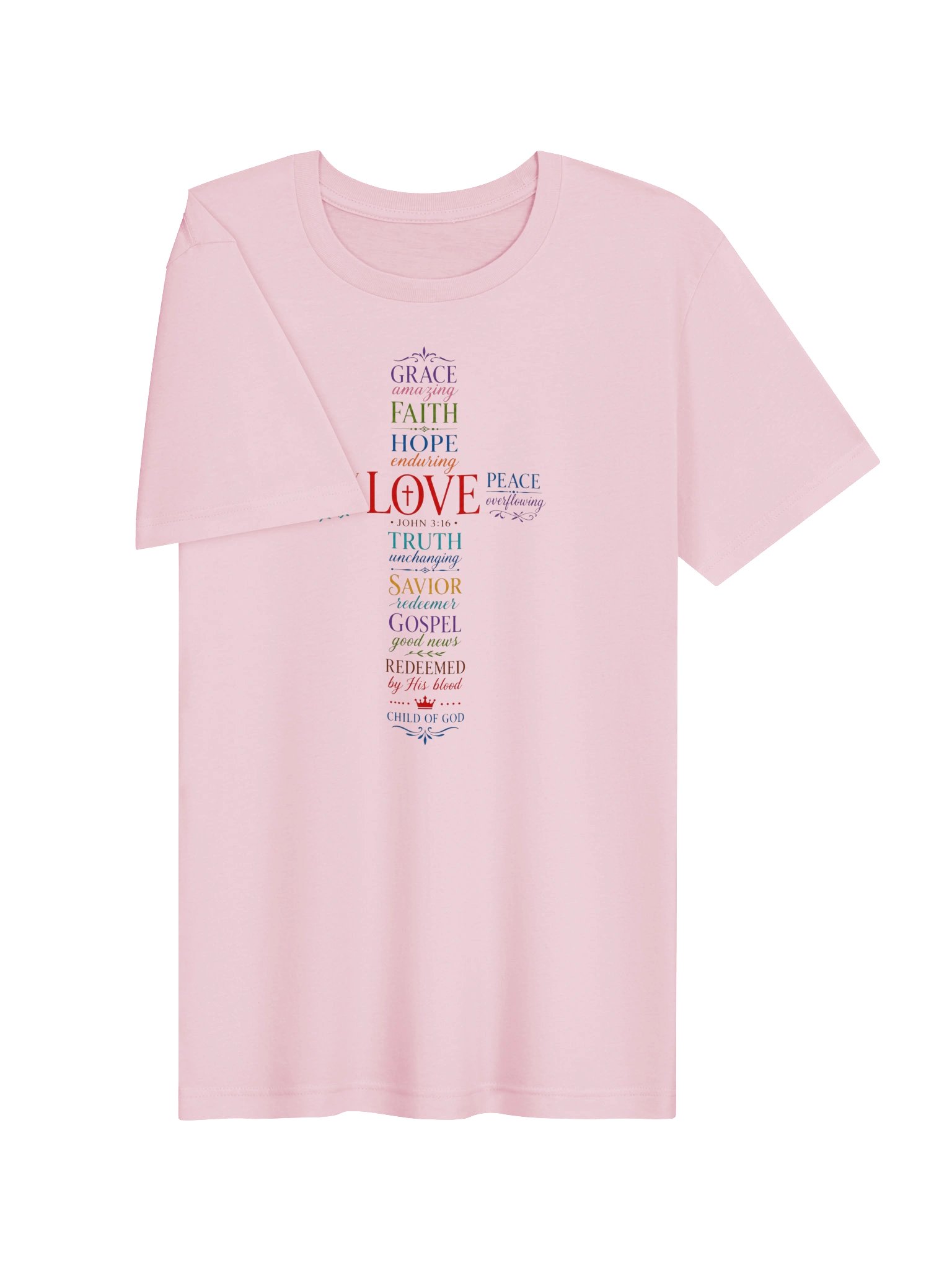 Word Art Cross T-Shirt product image (53)