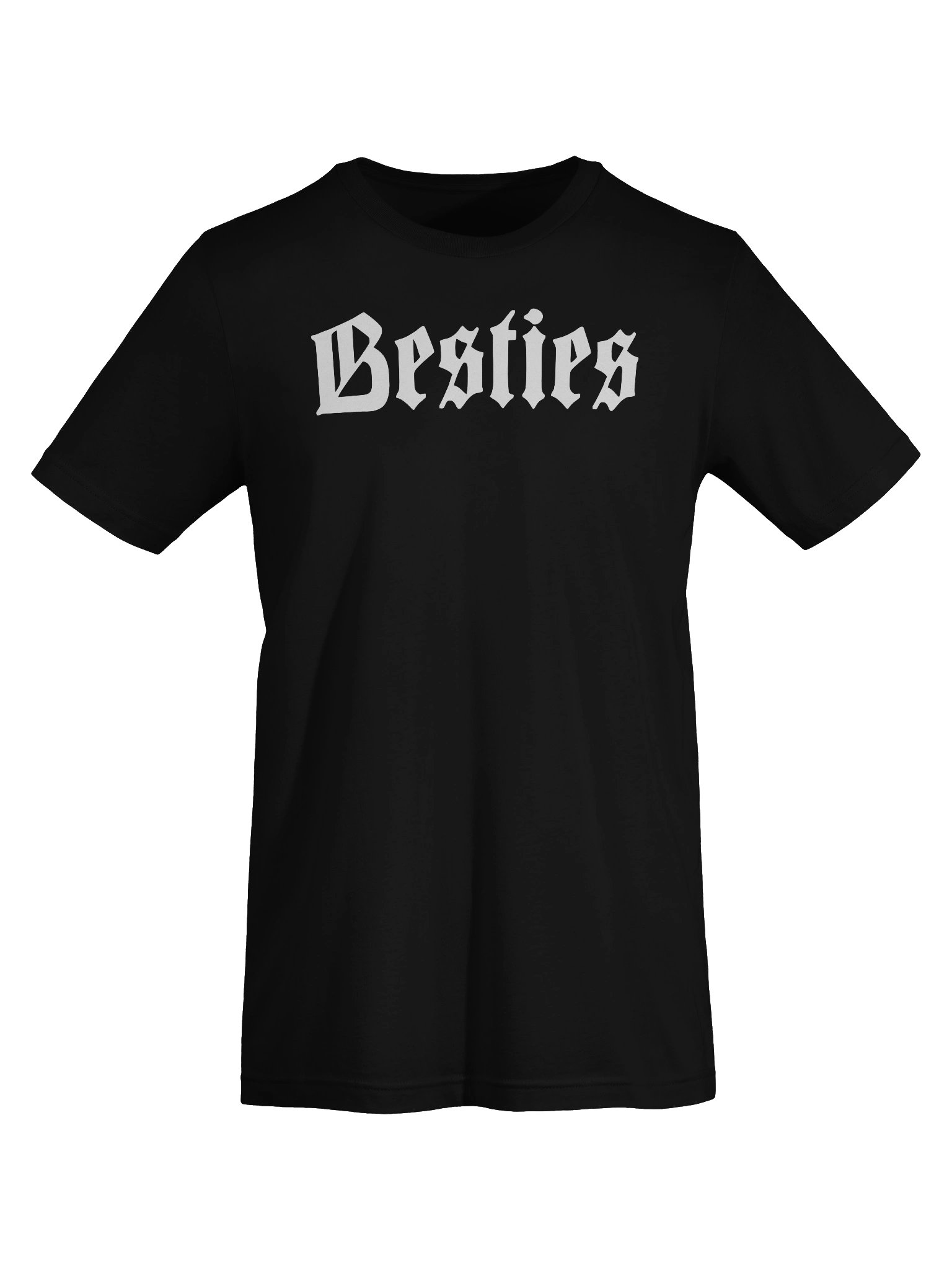 Besties Script Black Tee 'Goth' product image (7)