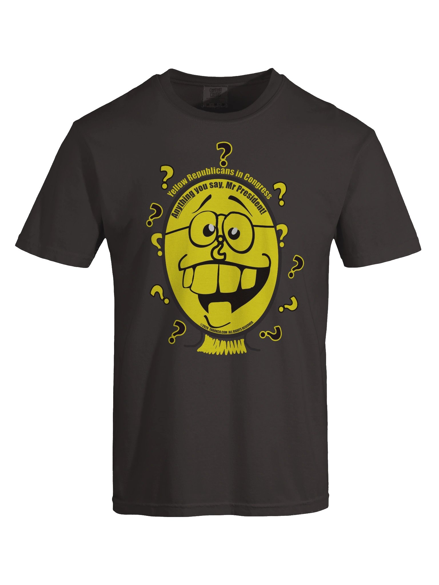 Political T-shirt says: Yellow Republicans in Congress: Anything You Say Mr President! product image (60)