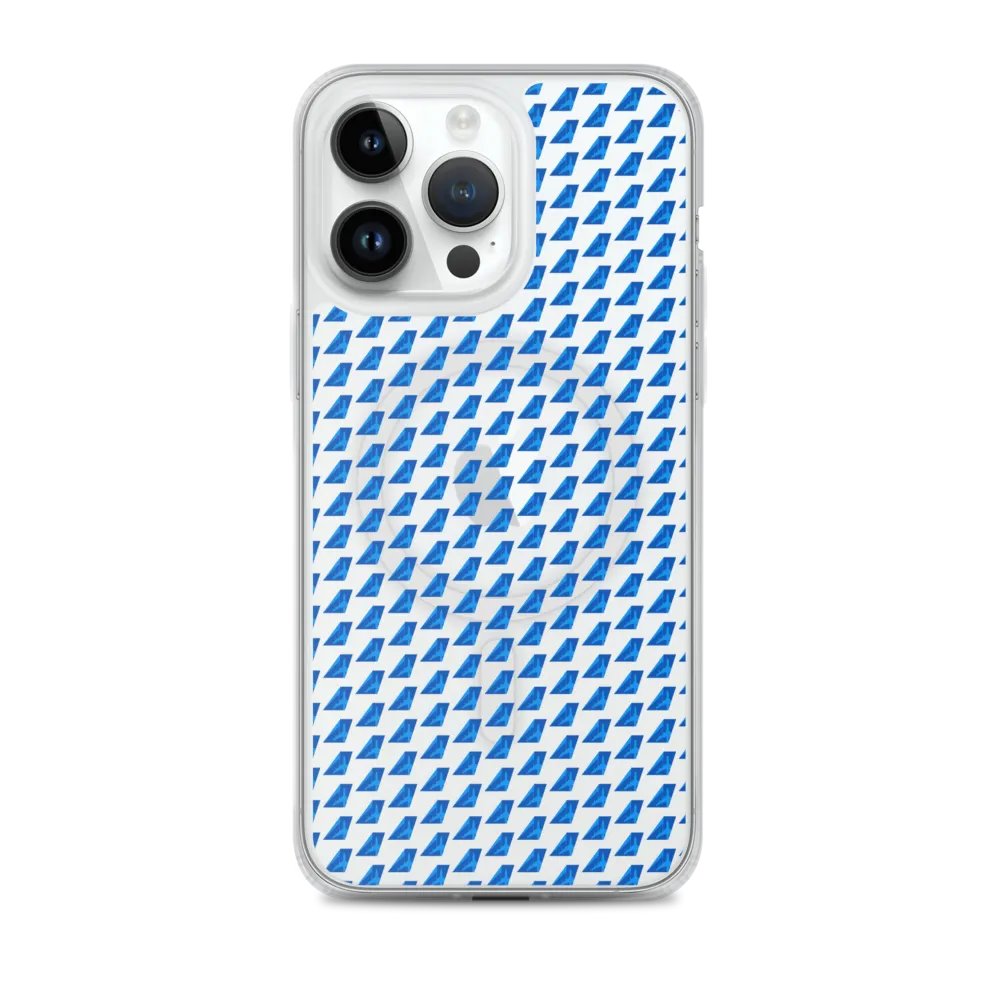 MagSafe® Clear Case for iPhone® - Two-Tone Blue Tailfin Design product image (1)