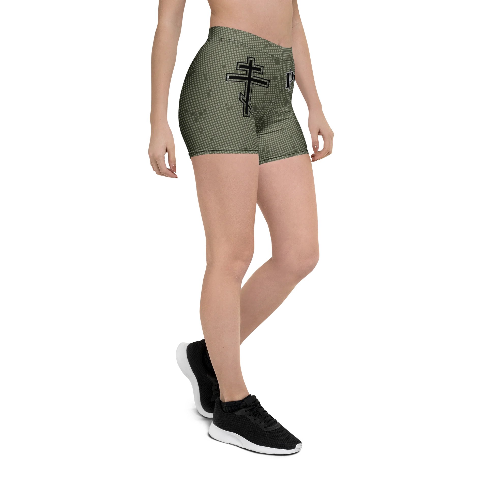 Faithful Camo: Proverb 3:25 Compression Shorts - Desert Night Camo product image (7)