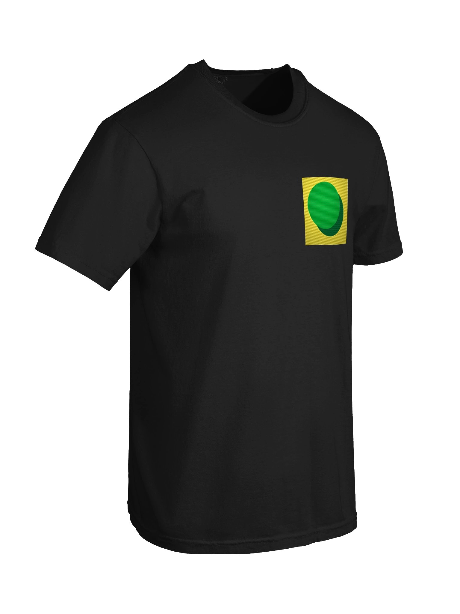 ZURC Blank Embroidered T-Shirt YELLOW + GREEN LOGO product image (6)