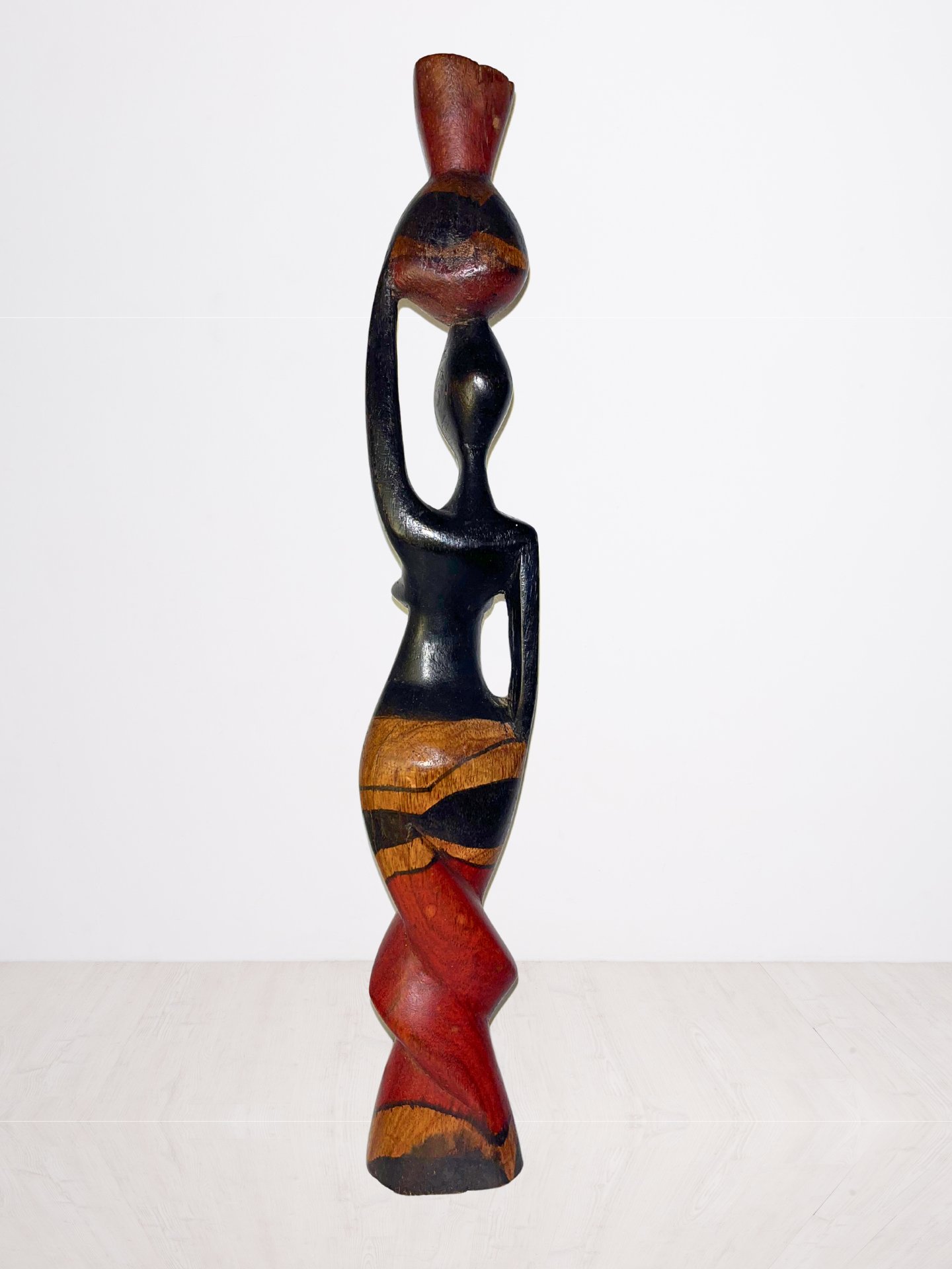 Handcarved Wooden African Woman Sculpture product image (3)