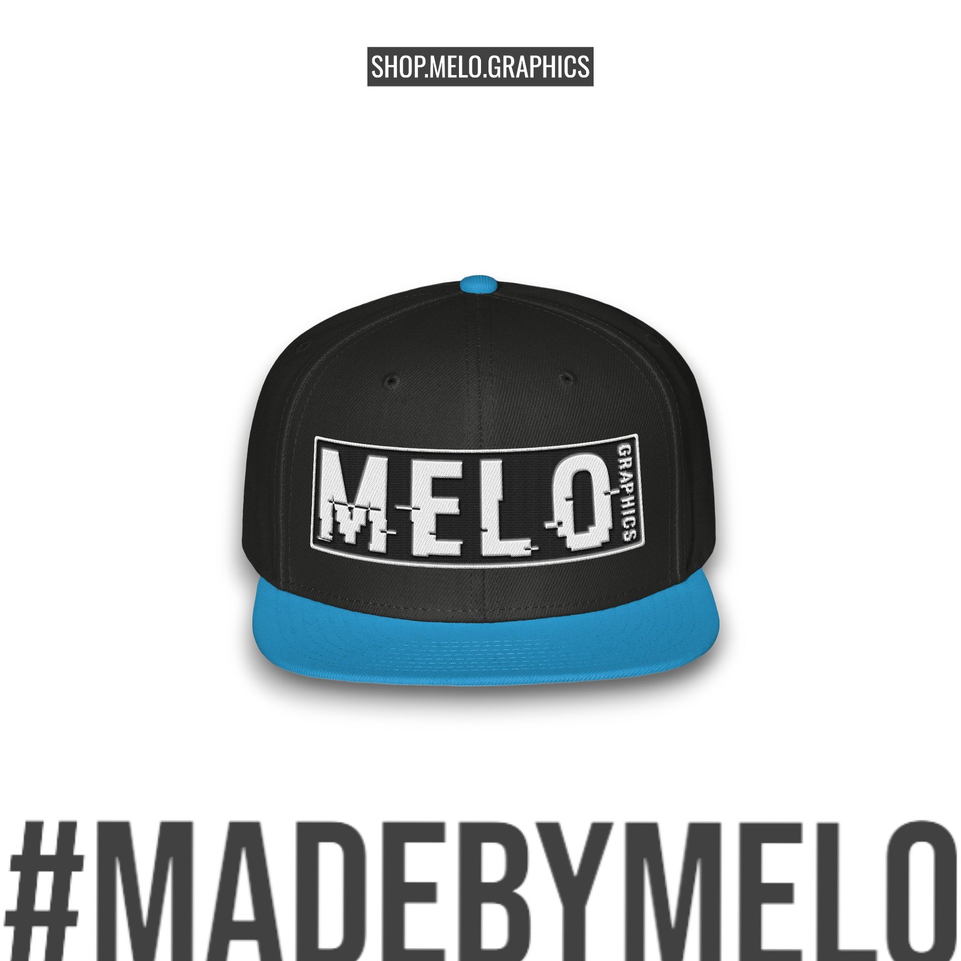 MELOgraphics Classic: Two Tone - Snapback Hat | #MadeByMELO product image (3)