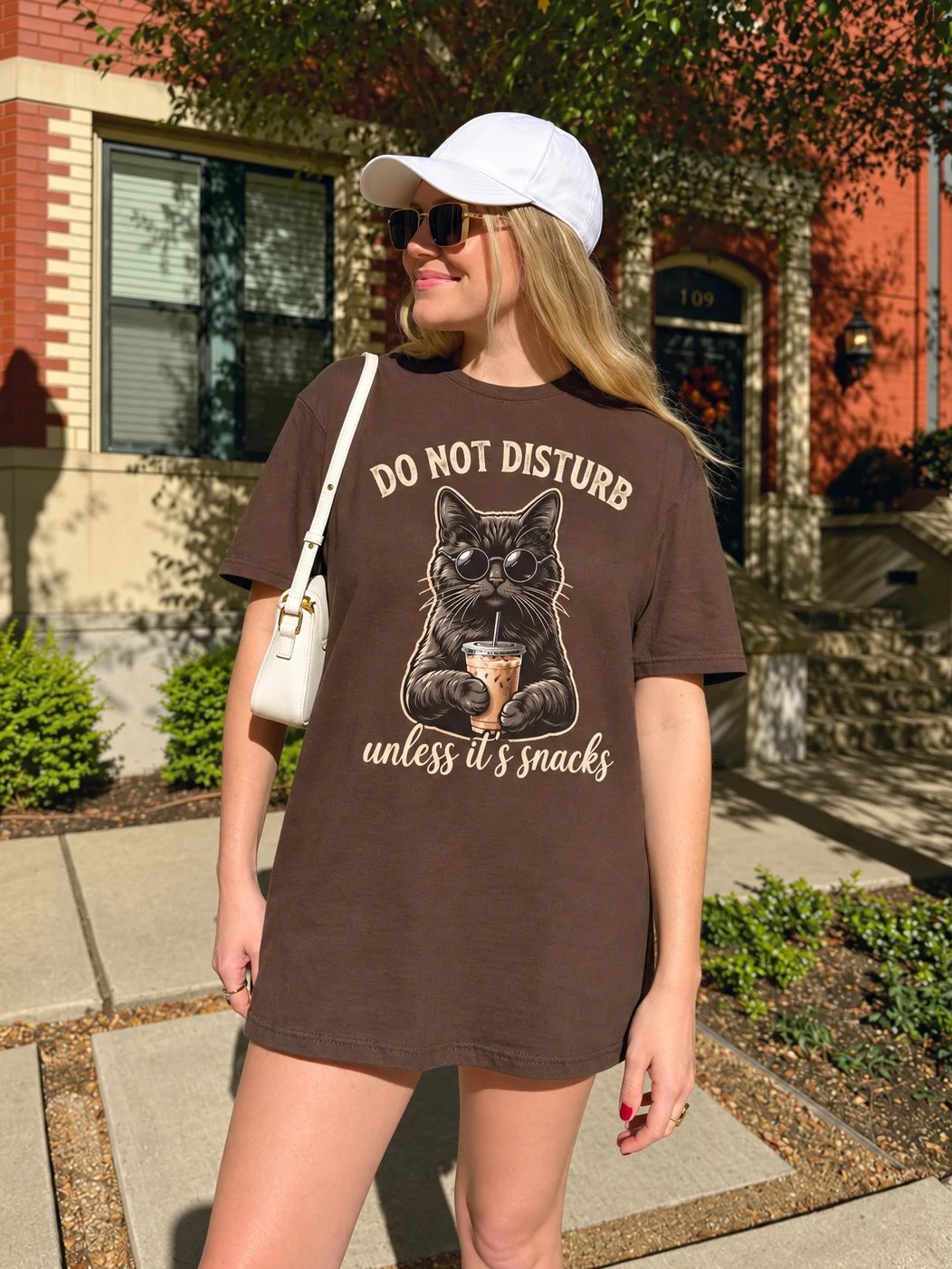 Funny Black Cat Snack Lover T-Shirt product image (8)