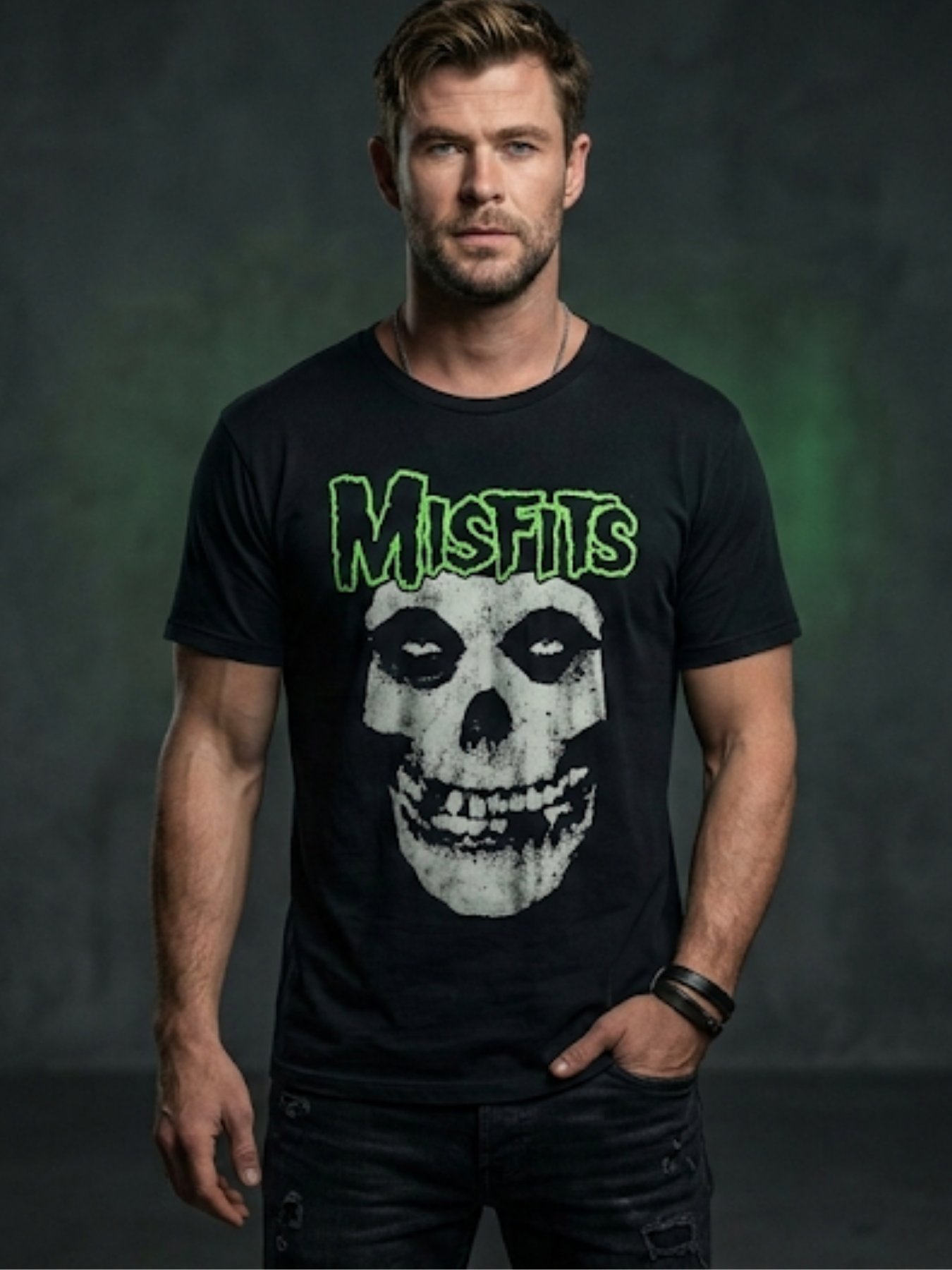 Misfits Crimson Ghost T-Shirt | Fiend Skull Graphic Tee | Horror Punk Collector Band Shirt product image (1)