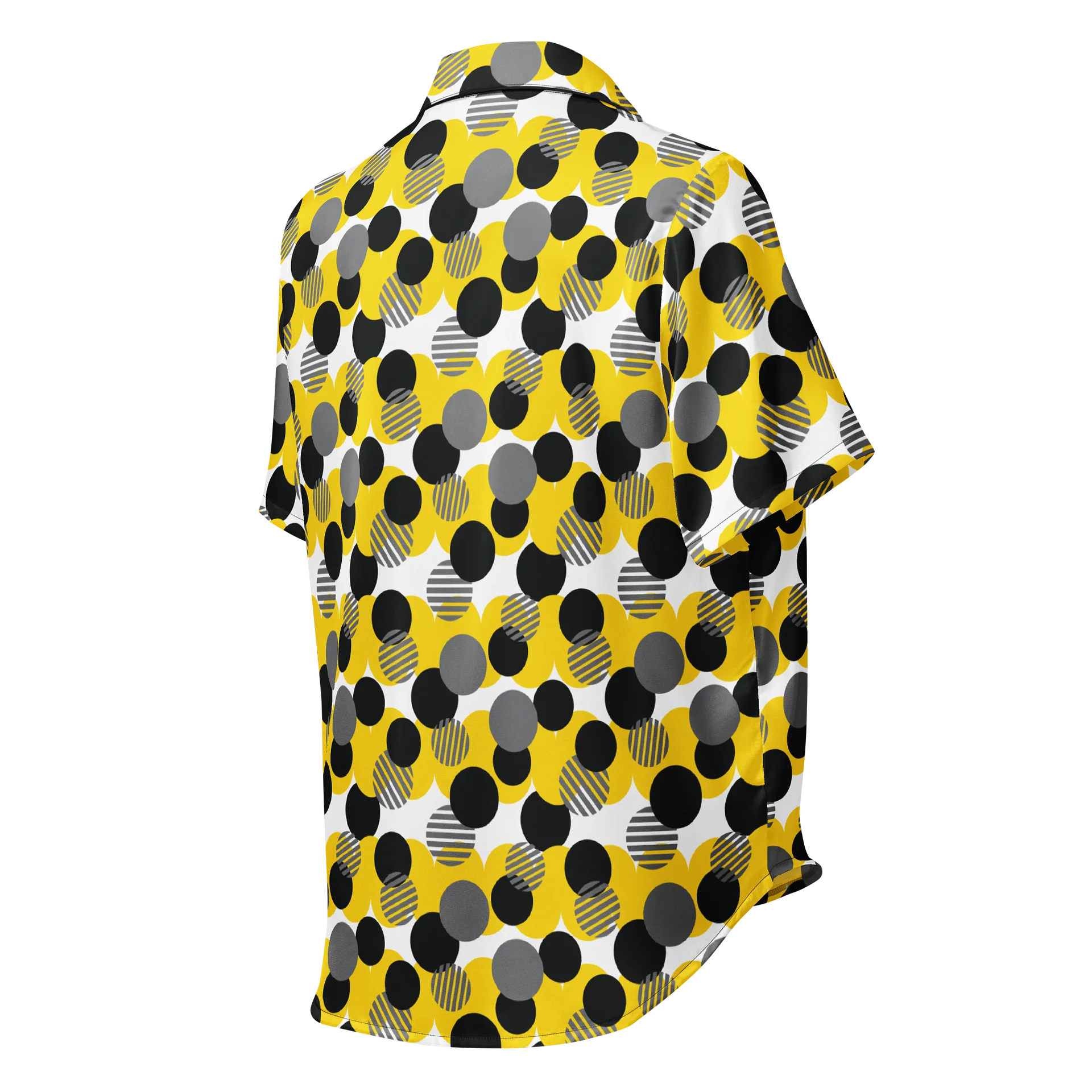 Cozy Chic Modern Geometric Polka Dot All-Over Print Women's Short Sleeve Pajama Top product image (3)