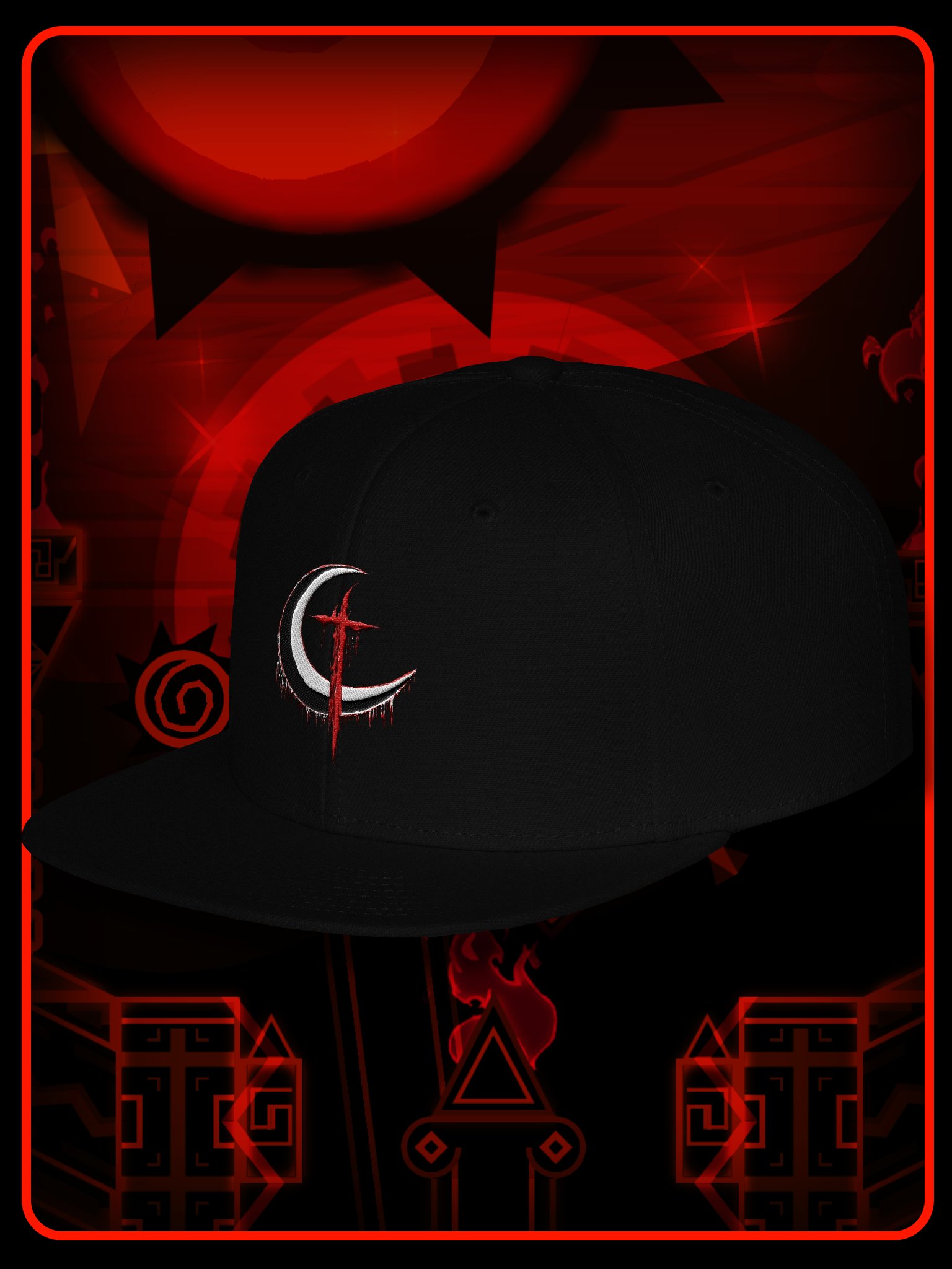 DEIMOS Moon-Cross Snapback Cap product image (2)