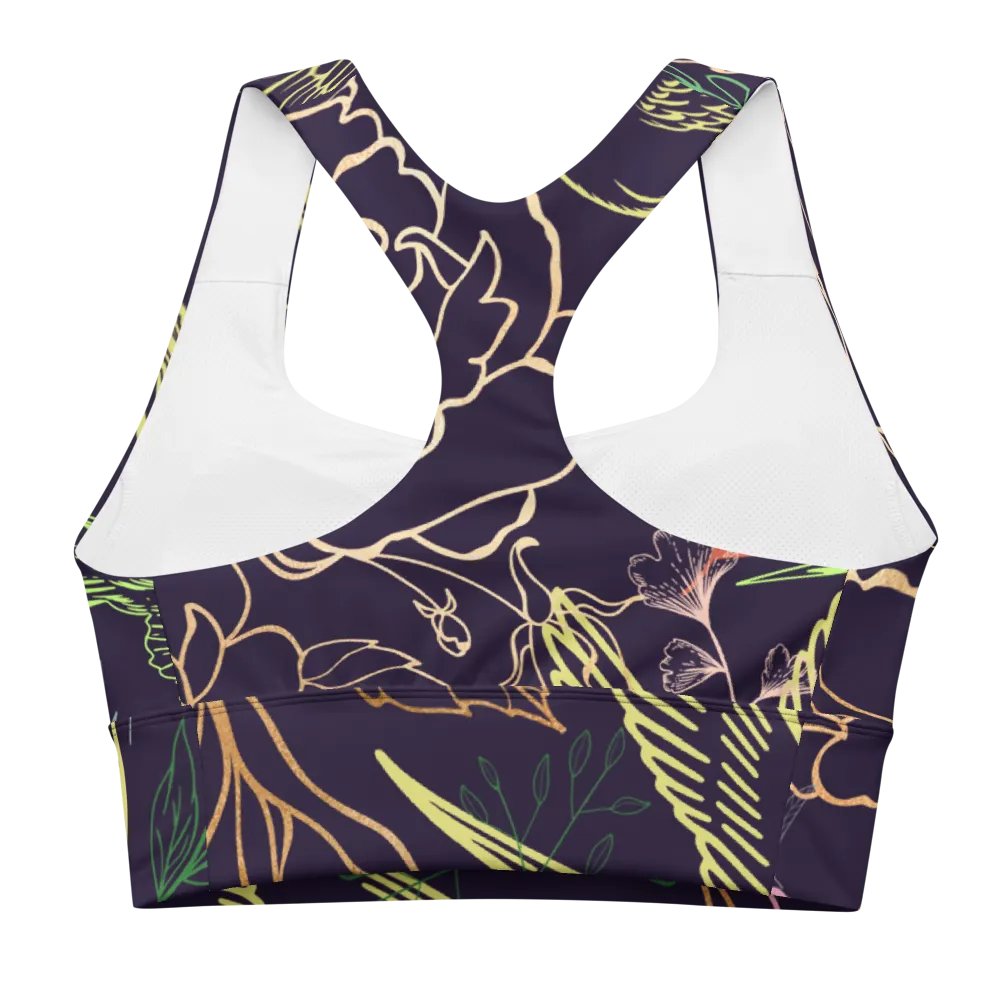 Botanical Sanctuary Longline Sports Bra - UPF50+ protection product image (4)