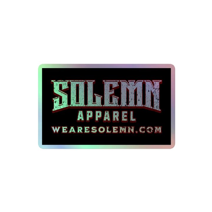 Solemn Holographic Stickers product image (2)