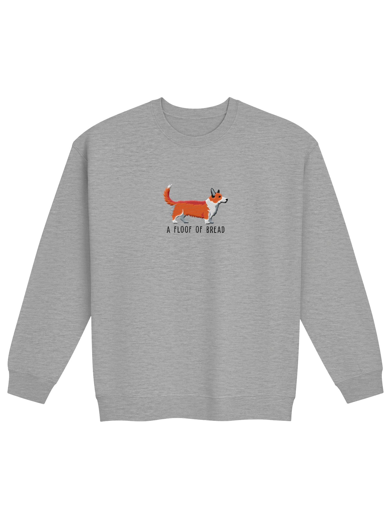 A Floof of Bread Sweatshirt (Embroidered) of a Cardigan Welsh Corgi(Red) product image (4)