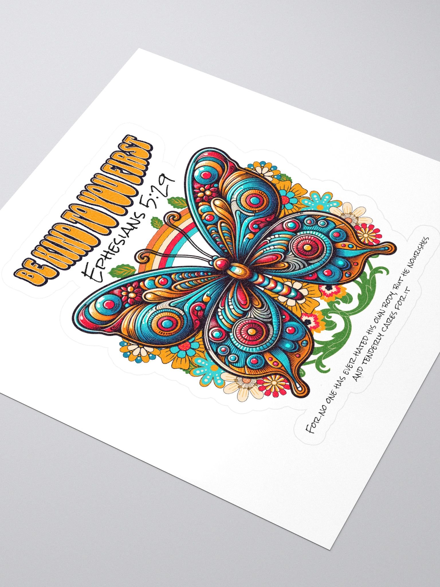 Be Kind - Ephesians 5:29 Scripture Sticker product image (3)