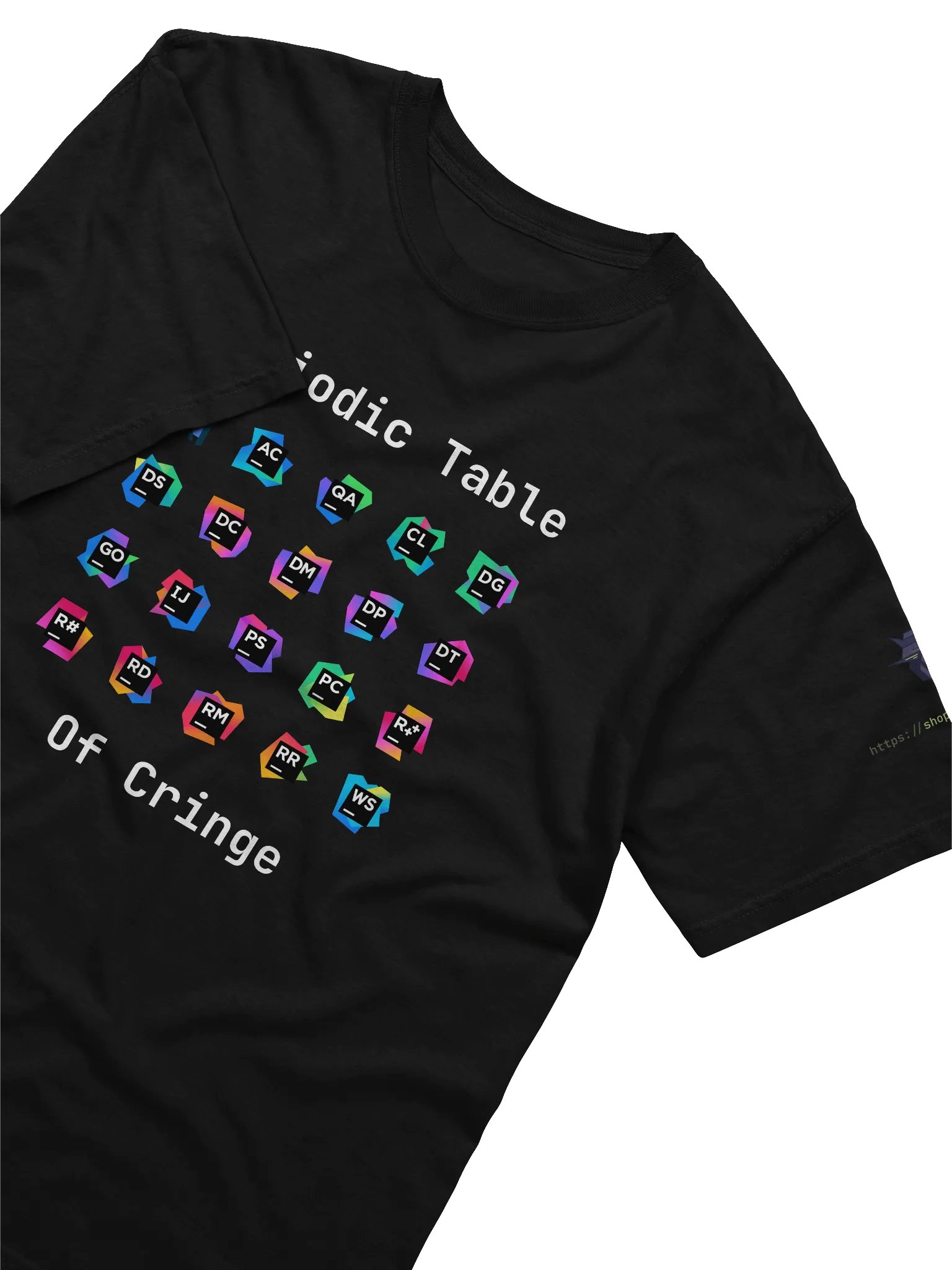 Jetbrains Periodic Table of Cringe T-shirt product image (3)