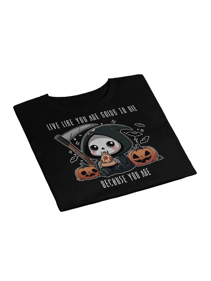Grim Pizza Party Crop Top - Black product image (2)