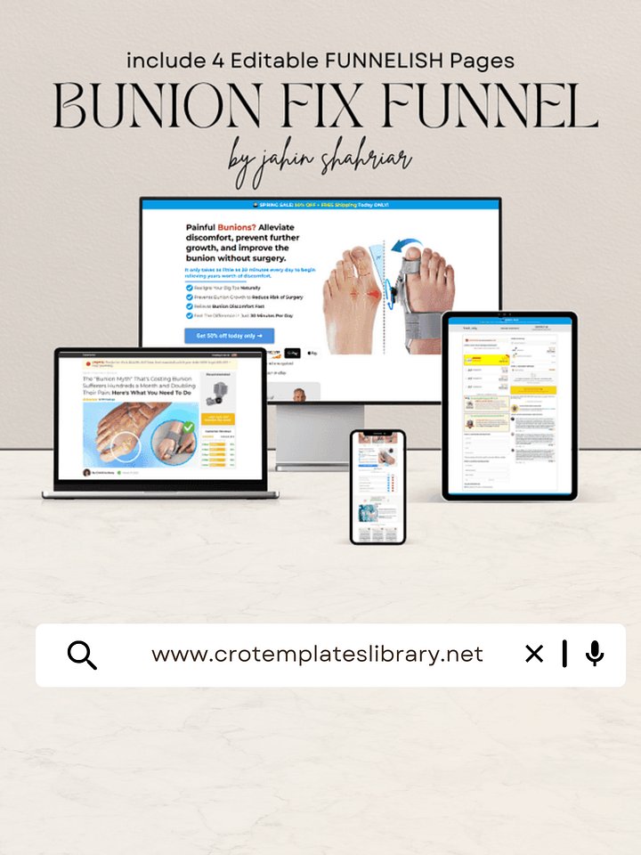 Bunion Fix Funnelish Template product image (1)