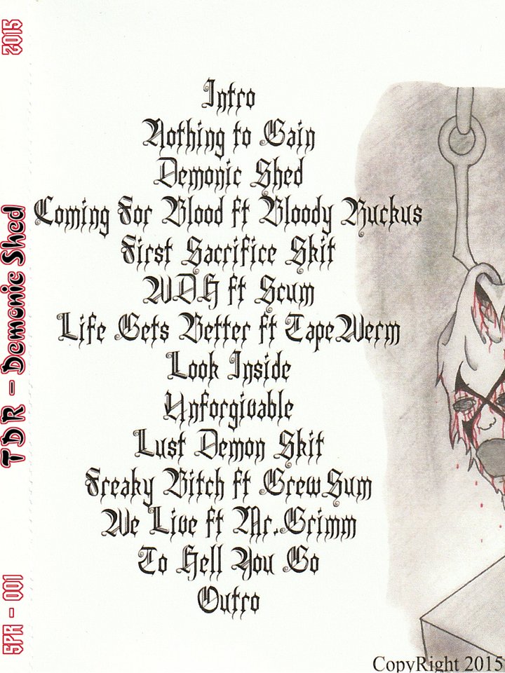 Zagan TDK-TDR- Demonic Shed Cd - Re-Release product image (2)