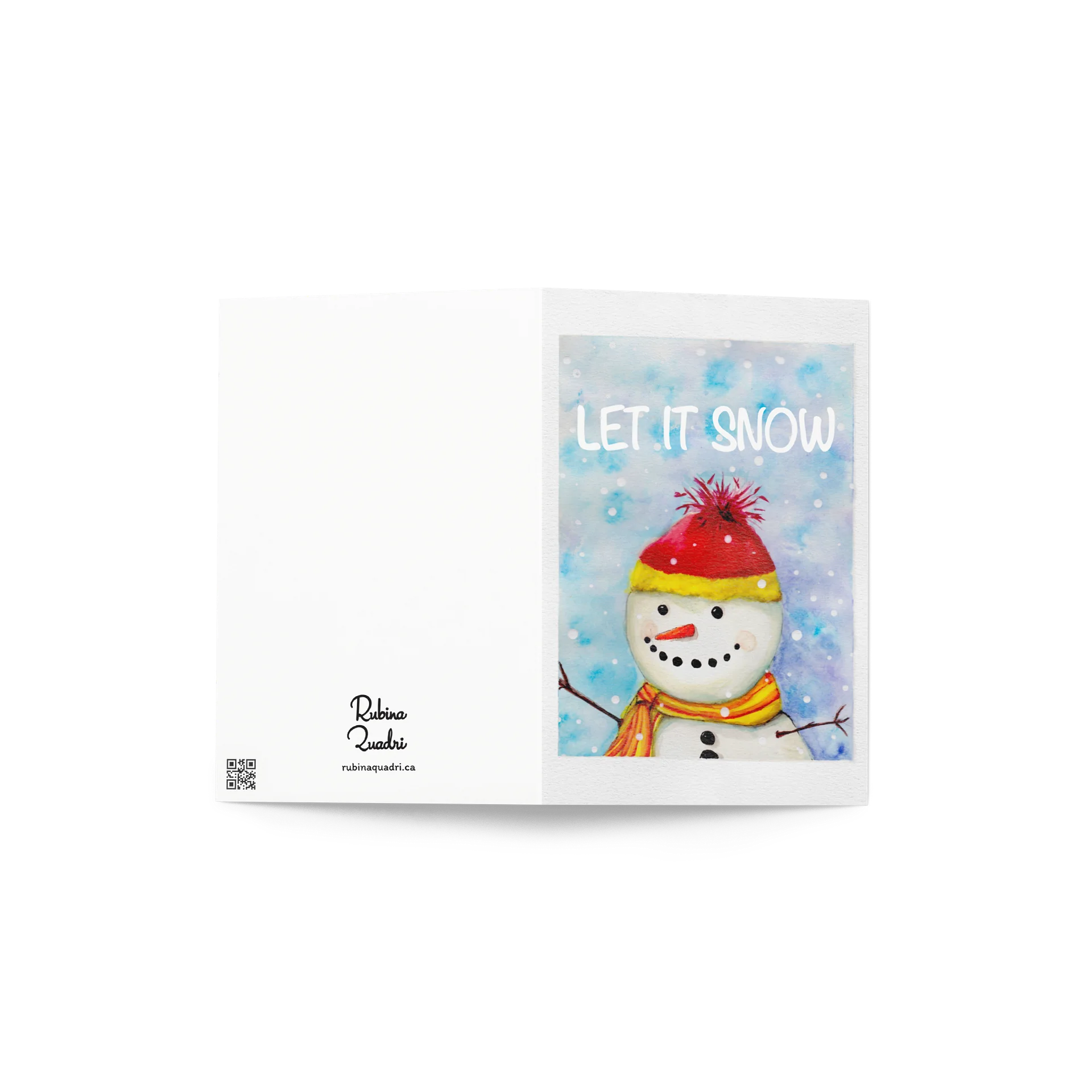Let It Snow | Watercolor Snowman product image (4)