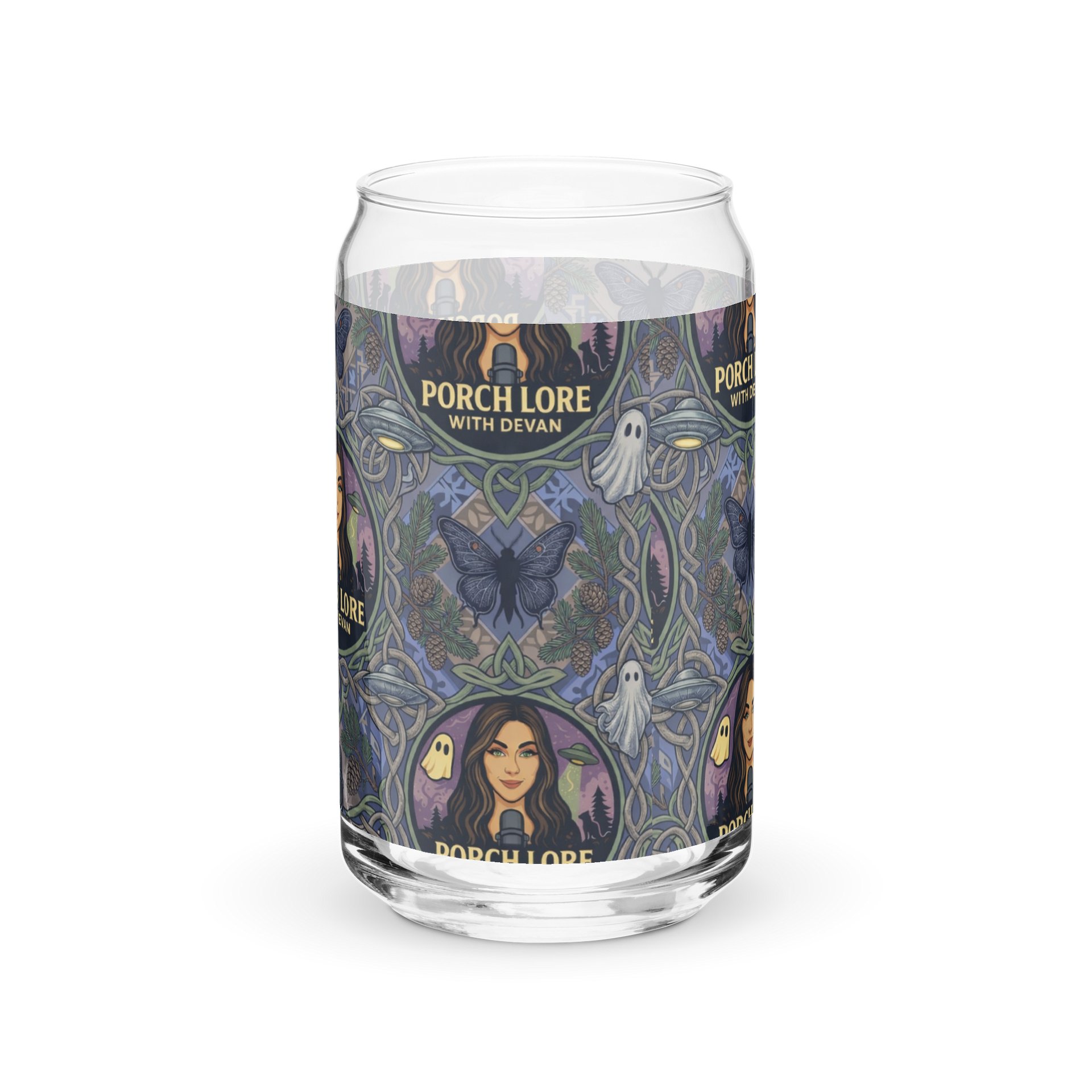 PORCH LORE DEVAN PERIWINKLE MOTH CAN-SHAPED GLASS product image (1)