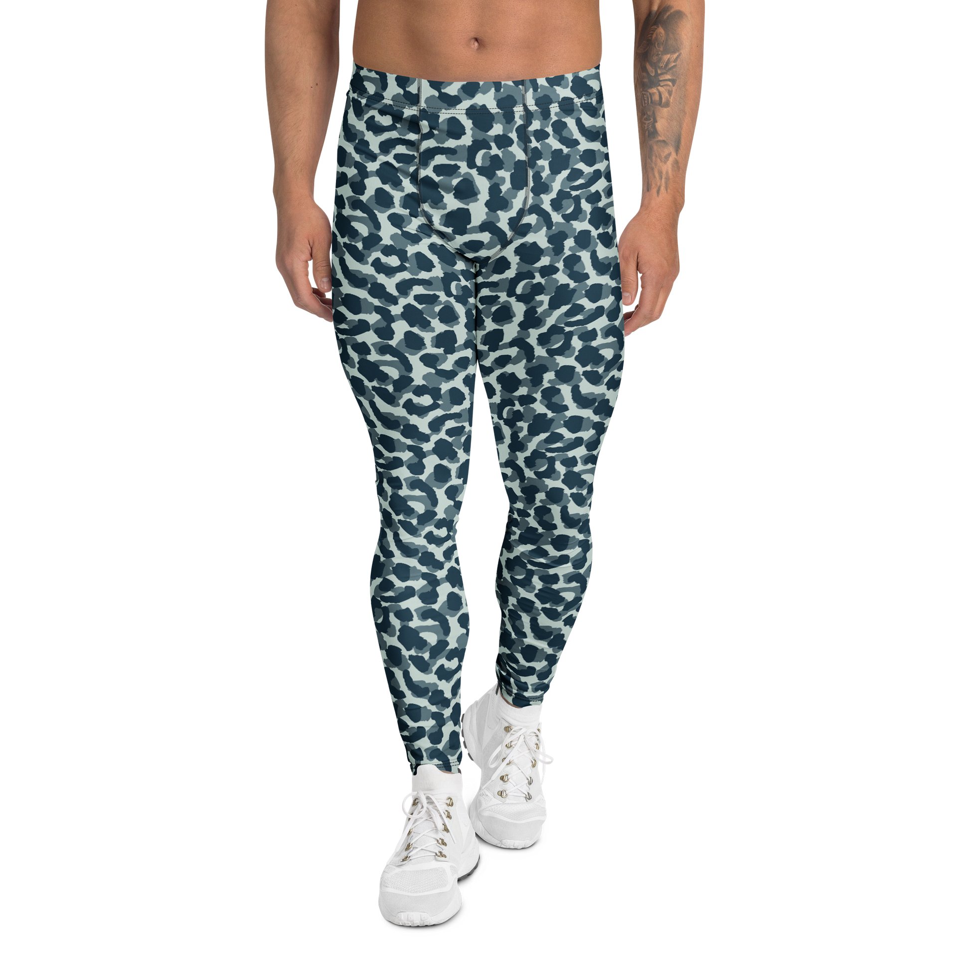 Comfortable Men's Leggings with Bold Military Leopard Skin product image (1)