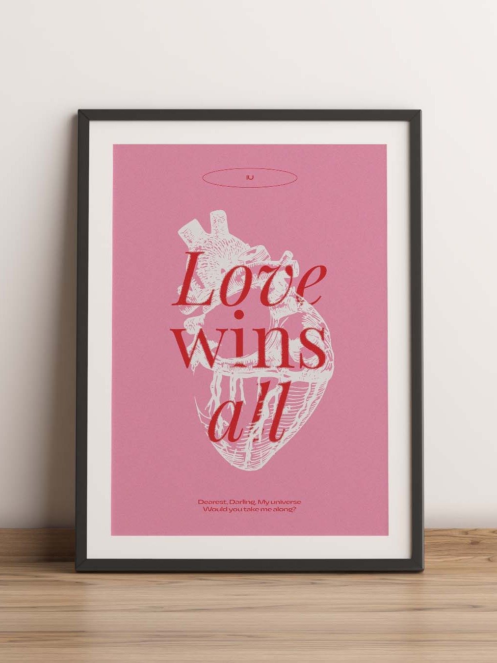 Love Wins All - IU KPOP Digital Printable Wall Art Poster (A1 SIZE) - Instant Download product image (1)