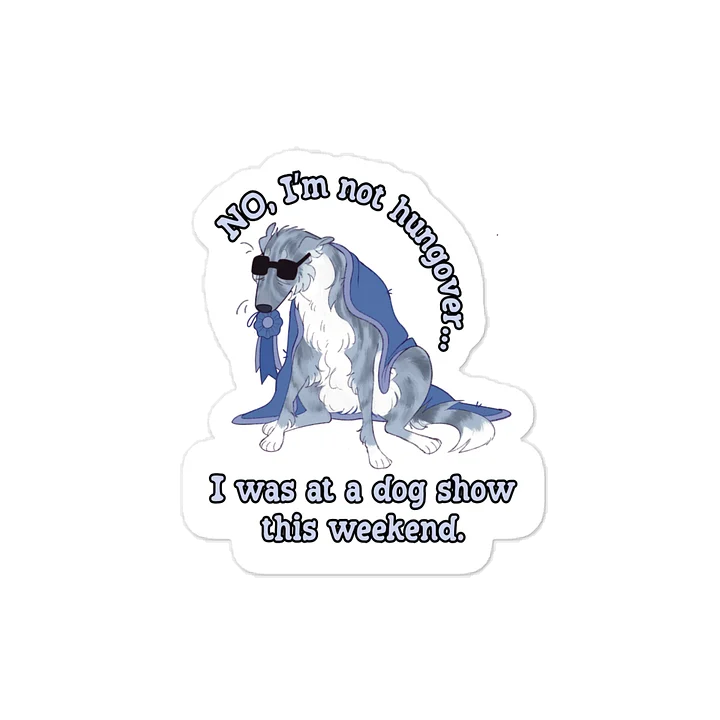 Dog Show Hangover - Silver Brindle Rosette product image (1)