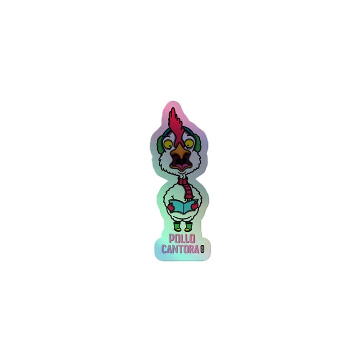 Pollo Cantora - Sticker (Holographic Kiss Cut) product image (1)