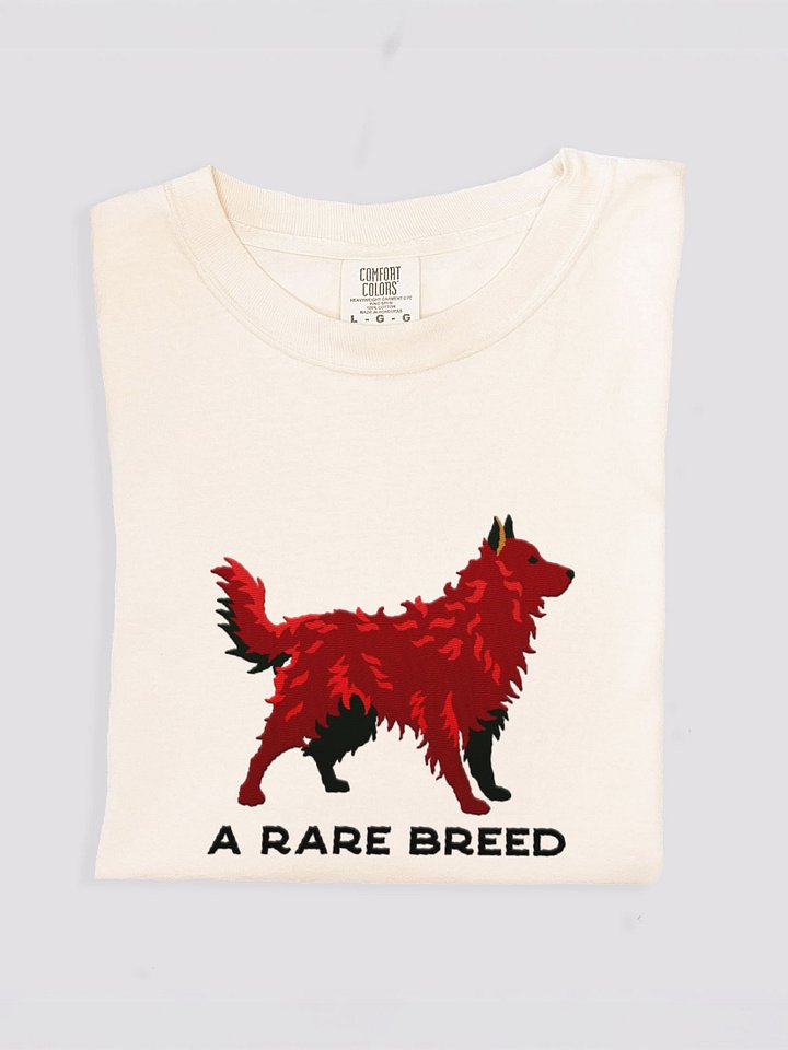 A Rare Breed T-Shirt(Embroidered) of a Hungarian Mudi(Red) product image (1)