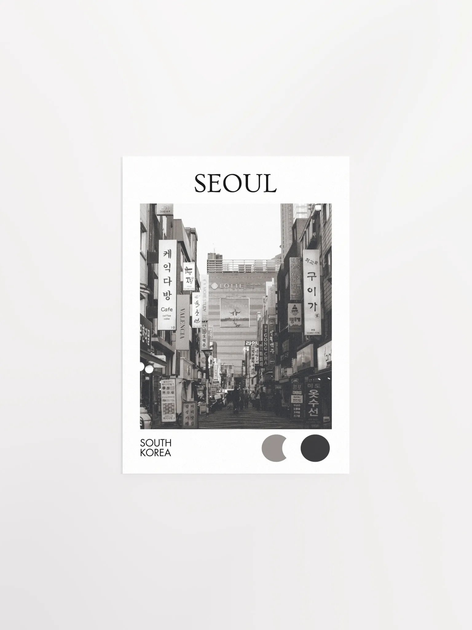 Streets of Seoul I - Black & White product image (1)