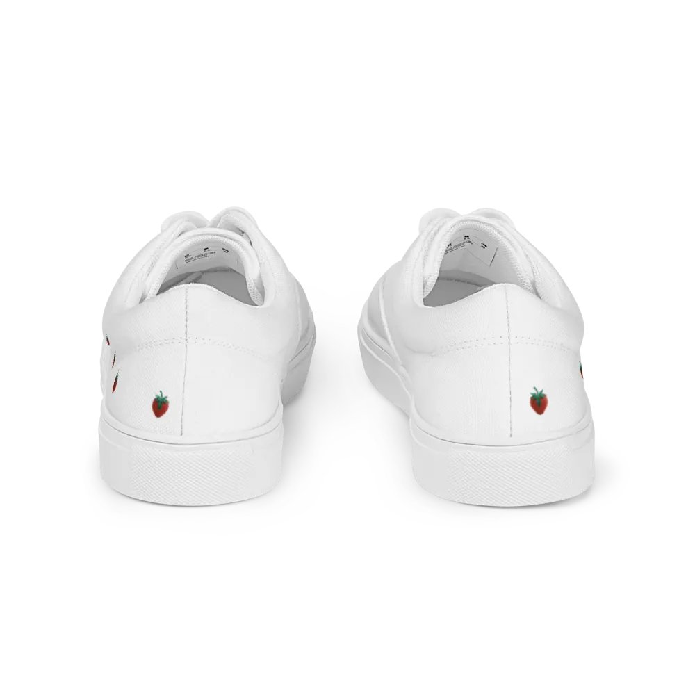 CozyAvocado Women's Lace-Up Canvas Shoes Strawberry #2 product image (11)