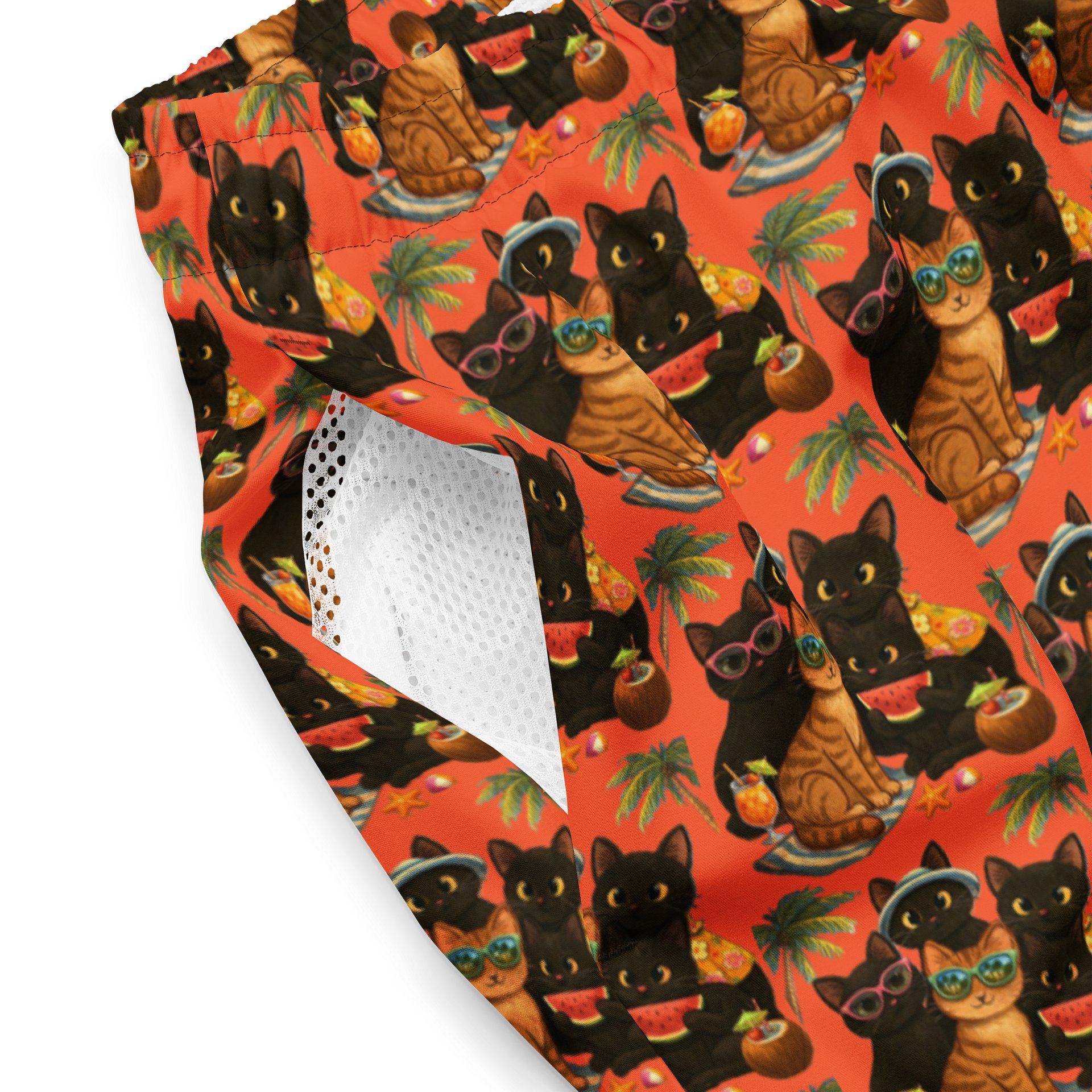 Cat Waves Swim Shorts product image (3)