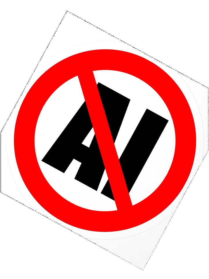 No AI sticker product image (5)
