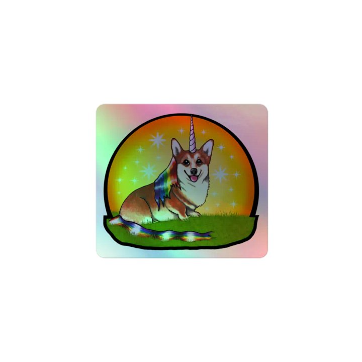 Unicorgi Holo Sticker product image (1)