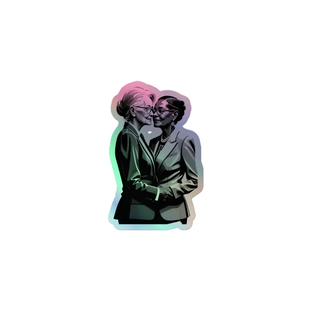 Dapper Couple LGBTQ+ Holo Sticker product image (1)