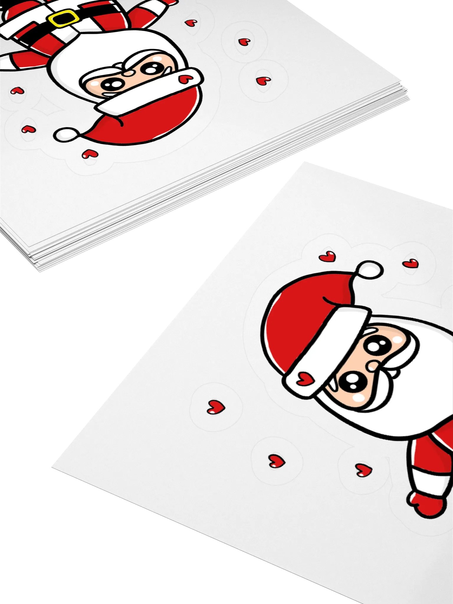 Heartwarming Santa Kiss Cut Stickers product image (4)