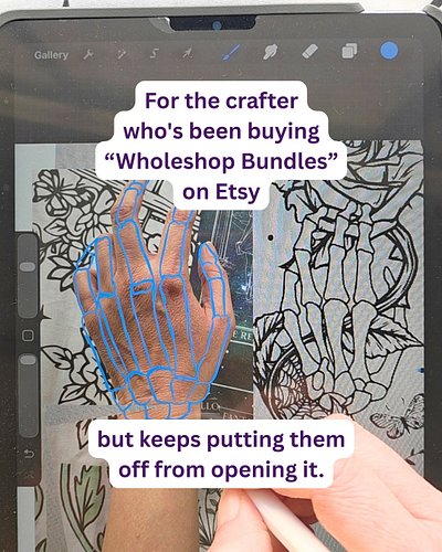 For the crafter who's been buying Etsy Wholeshop Bundles but keeps putting them off from opening it.

Life happens. The folde...