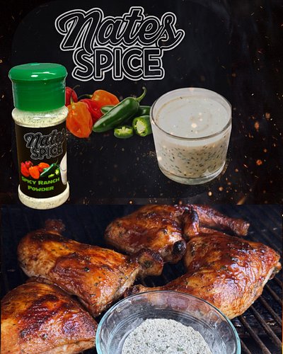 12-Hour Spicy Ranch Smoked Chicken Thighs 🔥 
Spicy Ranch Powder is versatile AF — here it’s 4 Tbsp NateSpice Spicy Ranch Powd...