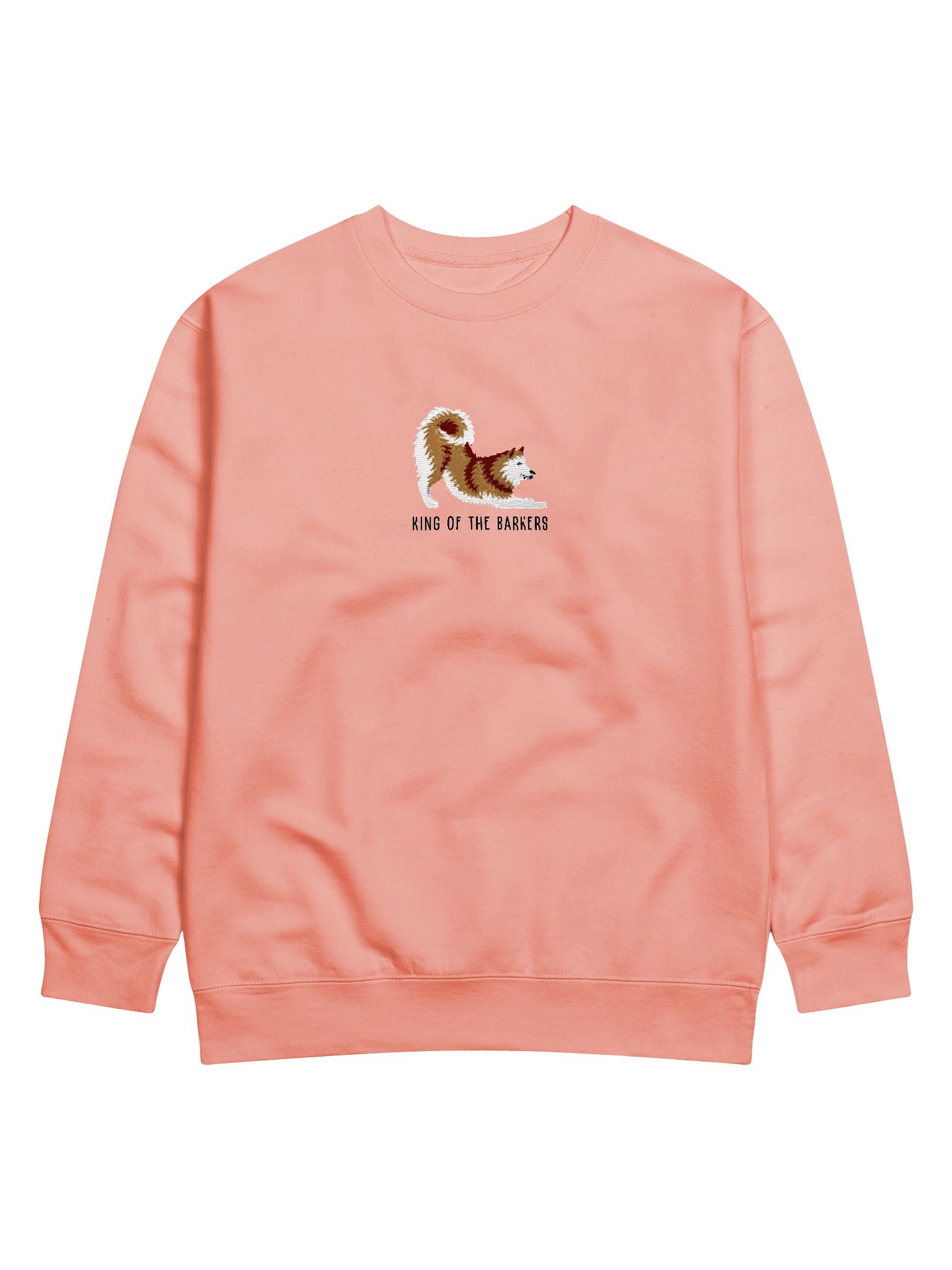 King of the Barkers Sweatshirt (Embroidered) of a Finnish Spitz(Gold) product image (15)