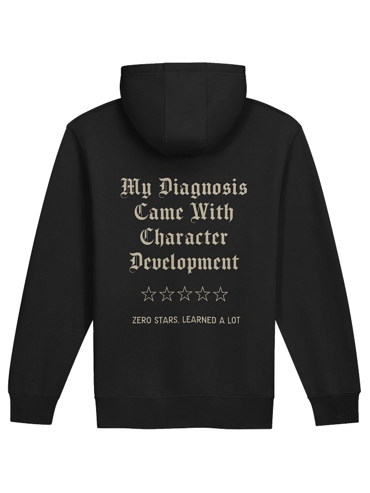 My Diagnosis Came With Character Development Hoodie | Chronic Illness Zip Hoodie product image (2)