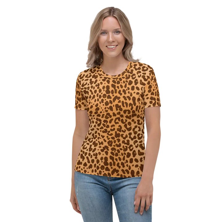 Brown Leopard Print Women's T-Shirt product image (1)