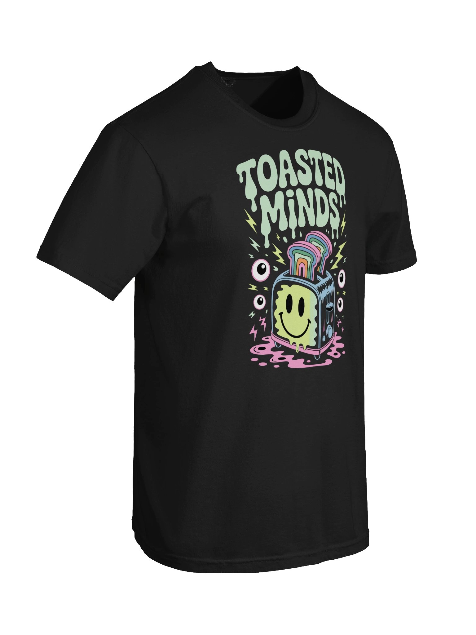 Toasted Minds Colorful Psychedelic Graphic T-Shirt product image (81)