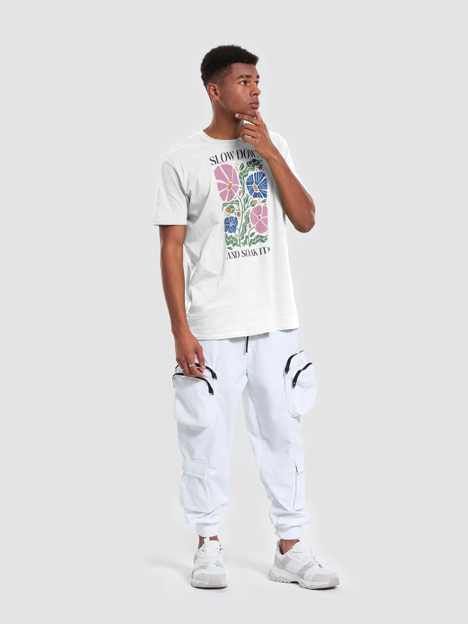 Floral Serenity Unisex T-Shirt product image (3)