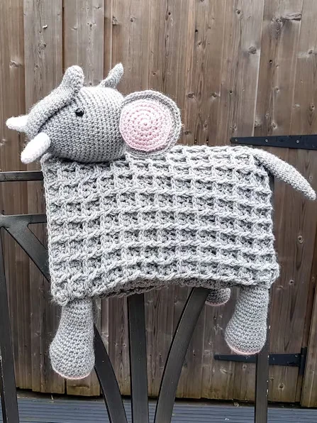 Safari Elephant Crochet Baby Blanket Pattern - 3in1 Amigurumi US Terms - Crafting Happiness product image (4)