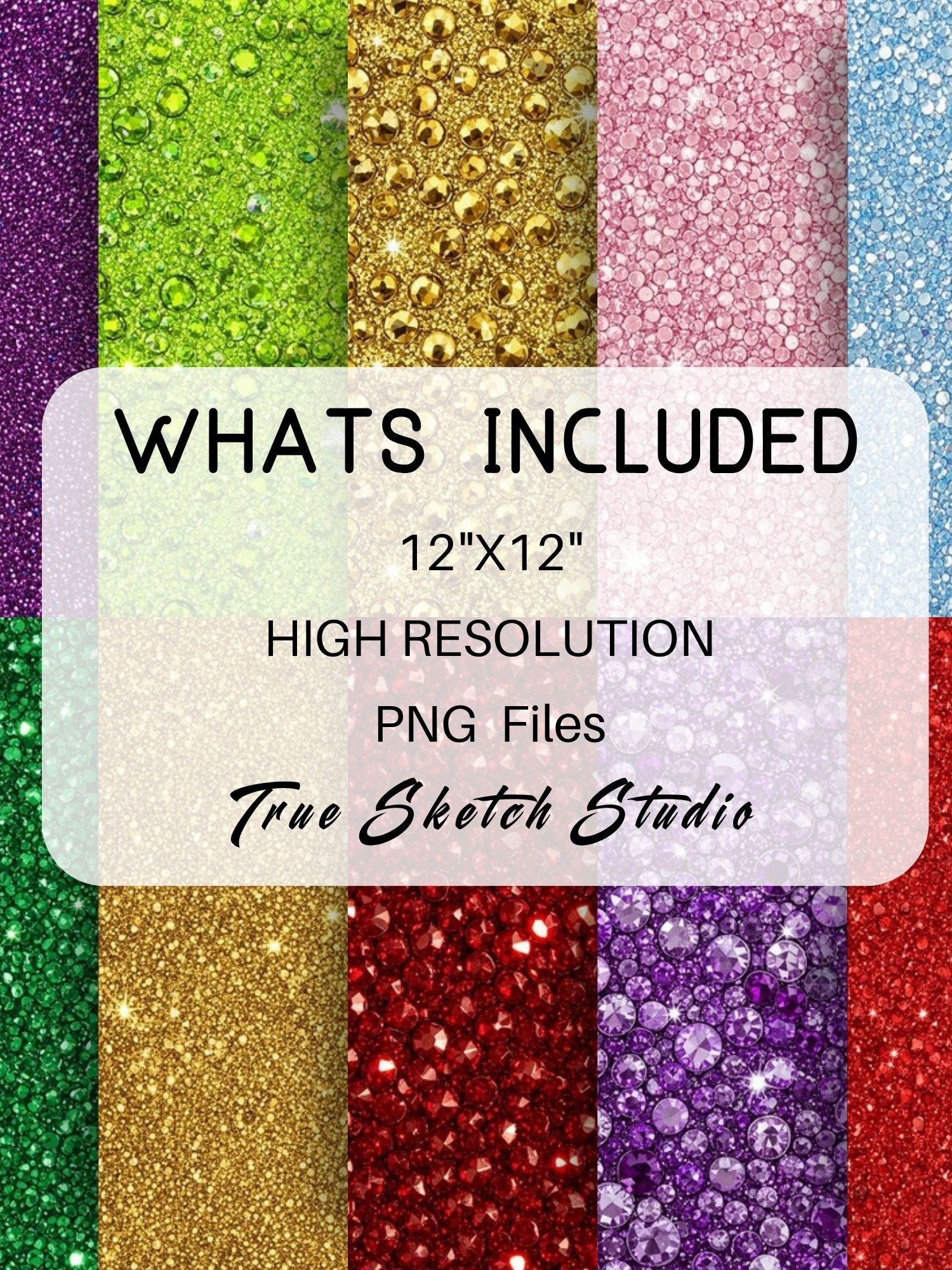 1750 Glitter Digital Paper Bundle, Sparkle Texture PNG product image (2)