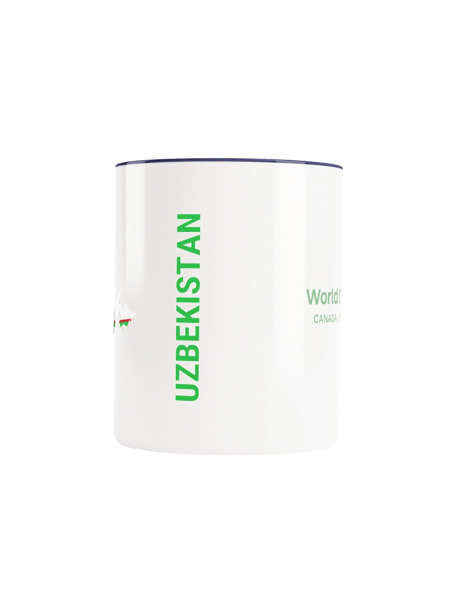 Uzbekistan 2026 World Cup Flag Mug - Uzbekistan Soccer Fan Coffee Cup - Premium Two-Tone Ceramic Mug product image (5)