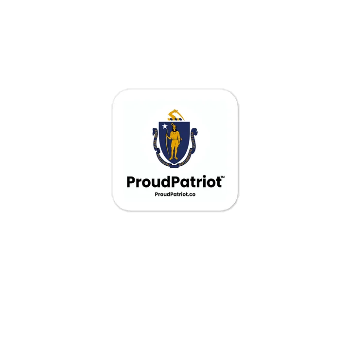 Massachusetts State Flag Vinyl Sticker product image (1)