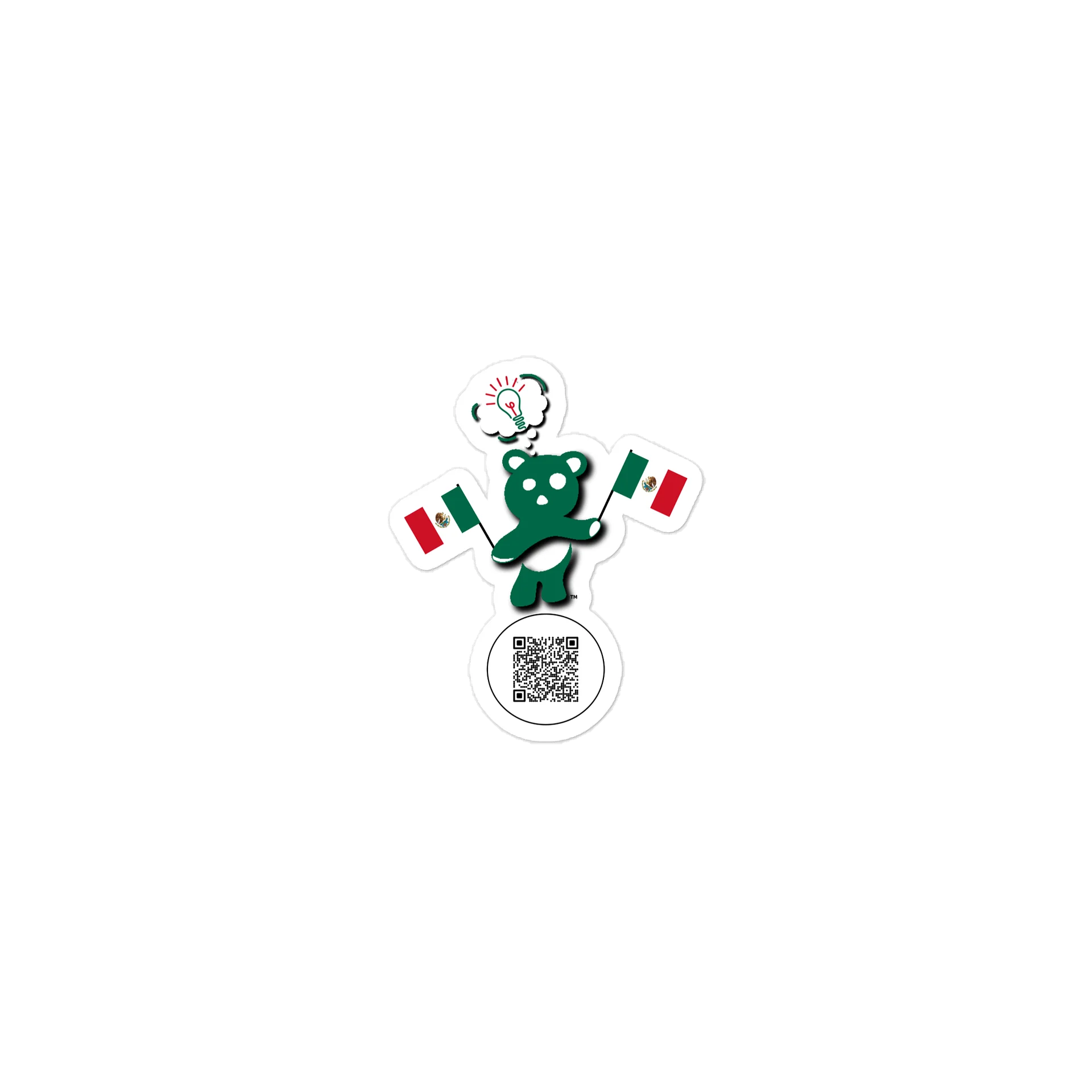 Mexico — Country Bear Sticker | BehrBrained Media product image (1)